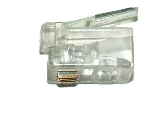 Ficha Conector Telefono Rj11 Plug X 100 Unidades Linea Base
