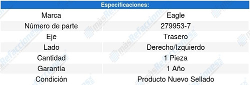 Base Amortiguador Trasera Trax L4 1.4l 14-18 Eagle 6526604