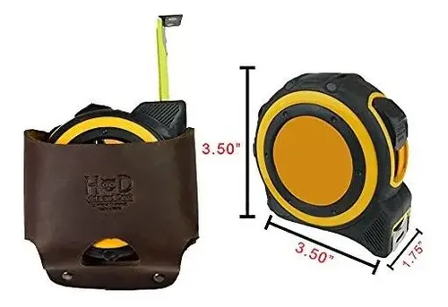 Soporte De Cuero Para Cinta Métrica, Clip Para Cinturón, Universal Y Práctico Para Herramientas