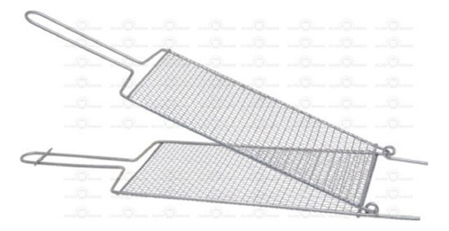 Grelha Dobrável Miúdo Para Churrasqueira 17x58 Cm