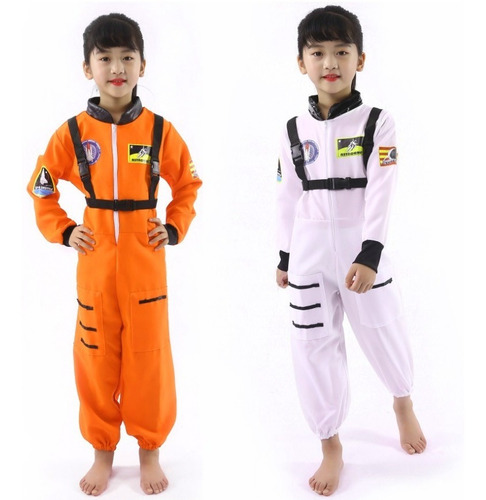 Imagem 10 de 10 de Fantasia Astronauta Menino Menina Macacão Traje Espacial