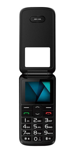 Celular Flip Vita Lite Multilaser Preto - P9142