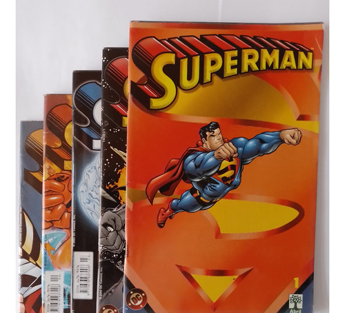 Hqs Superman 1 A 5 Minissérie Abril Formatinho Ano 2002 (Usado)