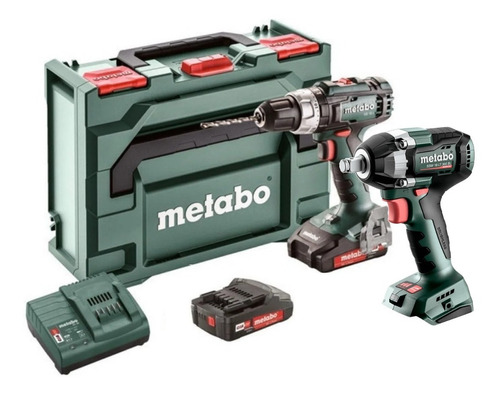 Combo Taladro Percutor Y Llave Impacto 18v Metabo Sb18l+ssw