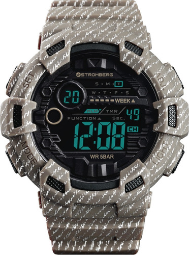 Reloj Stromberg Code Sumergible Digital Desierto Adulto