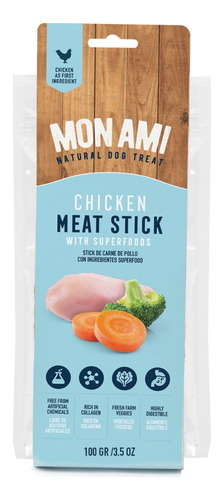 Snack Saludable Stick Chicken Meat Mon Ami 100gr Pollo