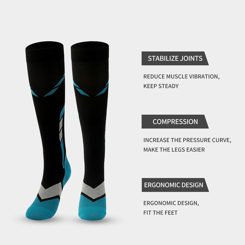 Calcetines De Compresión 4 Pares Running Ciclismo Bicicleta