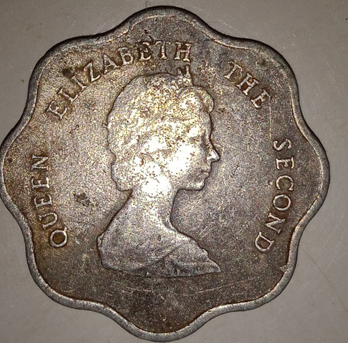 Monedas De La Reina Elizabeth De 5-y-de20 Centavos De Peniqu