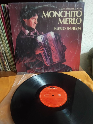 Monchito Merlo - Pueblo En Fiesta Vinilo Lp Sin Girar