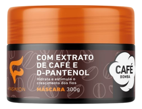 Máscara Café Bomba Fashion Cosméticos 300g