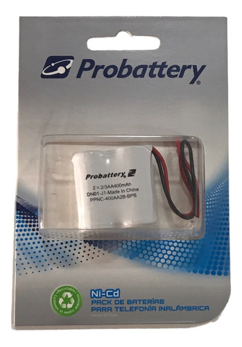 Batería Teléfono Inalámbrico 2x2/3aa 400mah Probattery Nº14