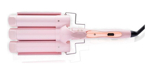 Cacheador Profissional Mq Beauty Glam Wave 32mm Rosa