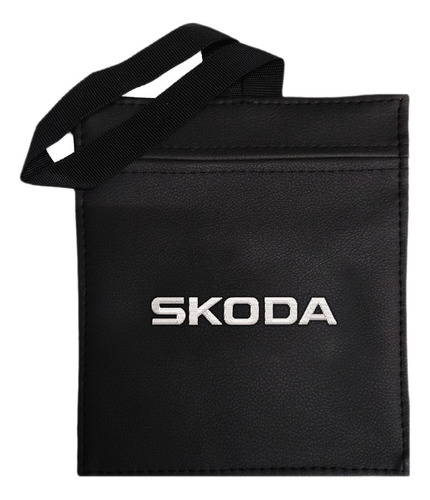 Bolsa  De Basura Para Carro Skoda Blanco.