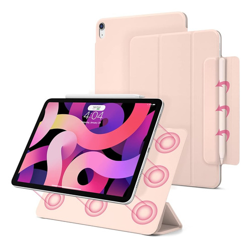 Funda Magnética Para iPad Air 5/4, Slim Smart Folio Para Ipa