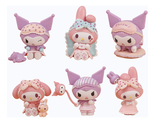 Figuras Colección 6 Unidas Completa My Melody Sin Caja