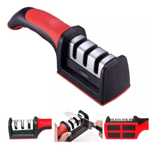 Afilador De Cuchillos Rojo