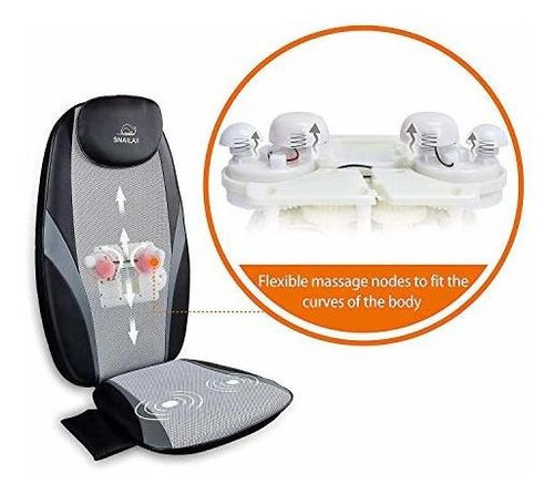 Snailax Shiatsu - Cojín De Masaje Con Almohadilla De Masaje