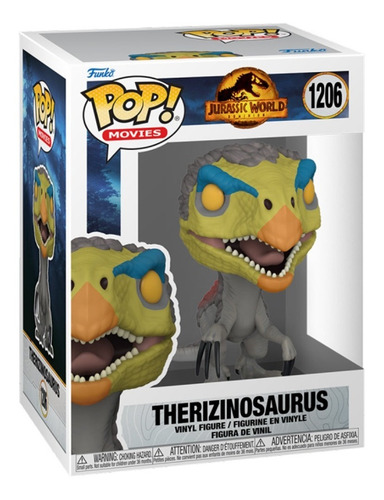 Imagen 3 de 3 de Jurassic World - Therizinosaurus #1206 Original. Funko Pop!