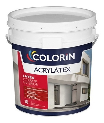 Latex Acrylatex Exterior Mate 10 Lts Colorin Verrina