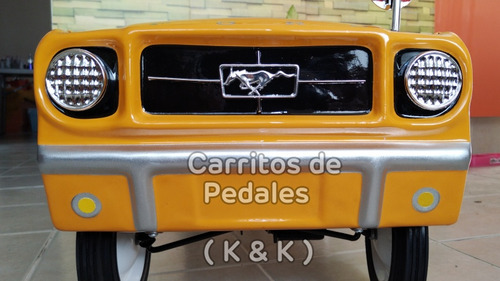 Carrito De Pedales Mustang Antiguo No/solo Emblema Caballito (Usado)