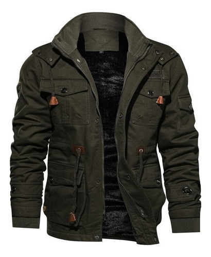 Chamarra De Hombre Grueso Caliente Militar Bomber Chamarras