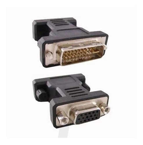 Imagen 2 de 2 de Convertidor Adaptador Dvi A Vga Hembra, Dvi-i Dual Link 24+5