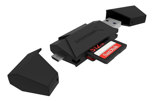 Lector De Memoria - Usb 3.0 + Otg Micro Usb - Micro Sd / Sd