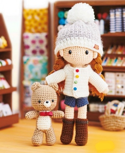 66 Patrones Para Tu Muñeca Amigurumi Ropa +accesorios (ing) 