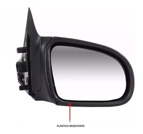 Imagem 2 de 6 de Retrovisor Corsa Wind 94/10 2/4 Portas S Controle Retrovex *