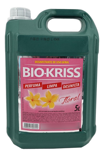 Desinfetante Floral 5 Litros Bio Kriss
