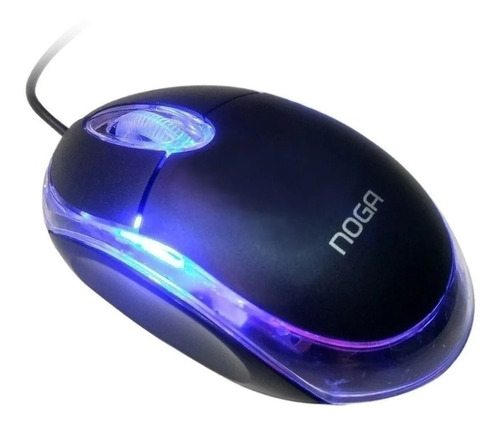 Mouse C/ Cable Usb Luz Optico 3 Botones +scroll Notebook 