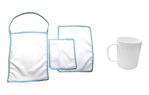 Set De Jardin Taza Servilleta Individual Tohalla Celeste