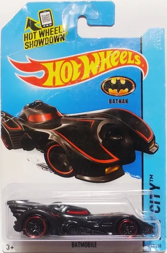 Miniatura Carrinho Hot Wheels Batmobile, branco. Batman. Código:  HKJ74-N7C5. 1:64. Novo1 Lacrado!