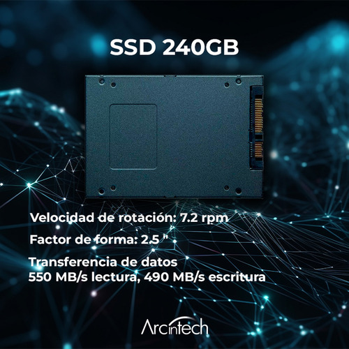 Arcintech Pc Gamer Intel Core I5 12400 12va 8gb 240gb Wifi