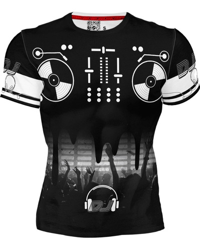 Playera Full Print Sublimado Dj Deejay Fiesta Discoteca