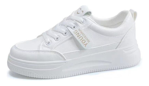 Zapatos Casuales De Mujer Zapatos Blancos Transpirable Cómod