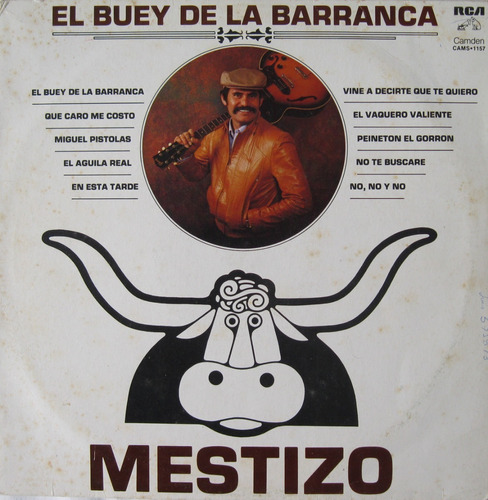 Mestizo - El Buey De La Barranca Lp Vinilo Acetato