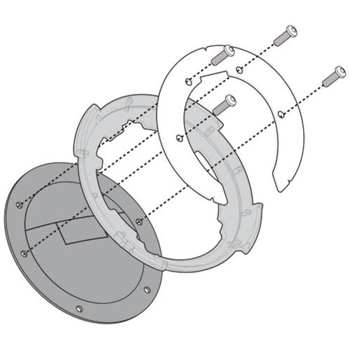 Adaptador Givi P/ Bolsos Tanklock Suzuki Vstrom 1000 17 Bf18