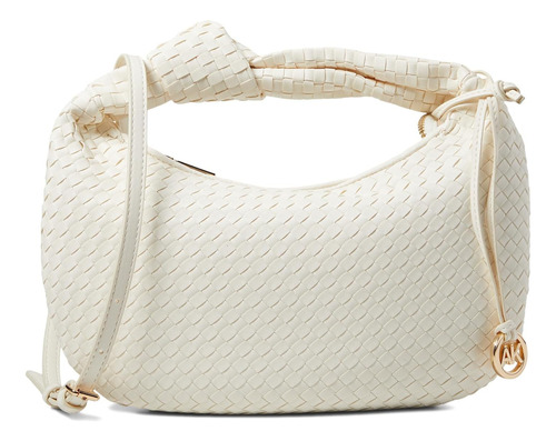 Mini Bolso De Hombro Tejido Anne Klein, Anne White