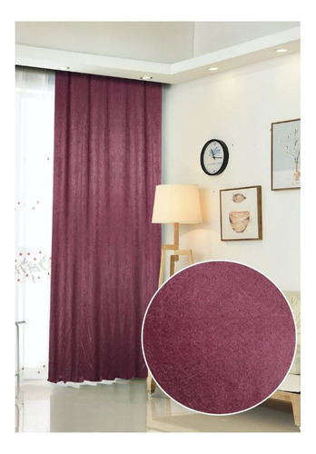 Cortinas Aterceopeladas 2 Paños Para Living 230x140cm 