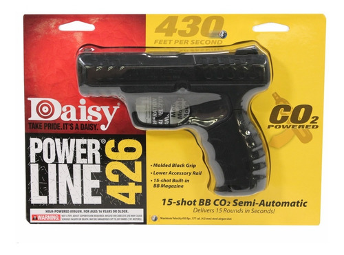 Pistola Co2 4,5 Mm Semi Auto + 500 Bb's + 5 Garrafas De Co2