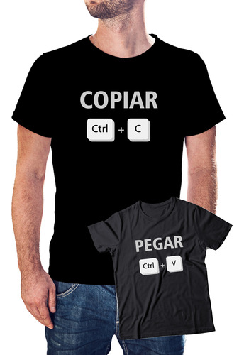 Remera Dia Del Padre - Copiar Pegar X2 Unidades