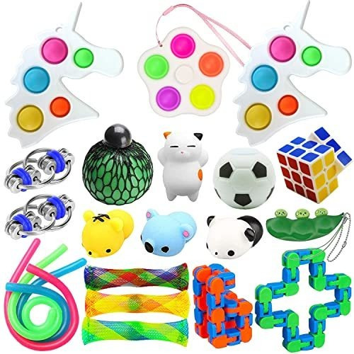 Paquete De Juguetes Sensoriales De Fidget,21 Pcs Drwlu