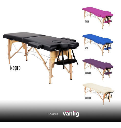 Cama De Masaje Tatuajes Portatil Profesional Madera
