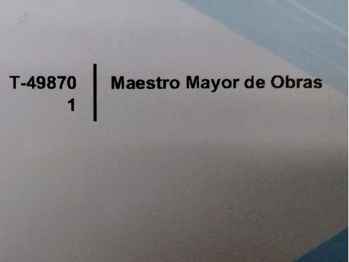 Maestro Mayor De Obras, Planos Municipales, Procrear, Gas 