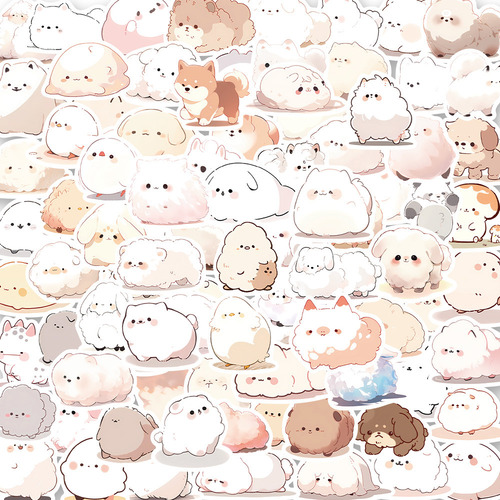 Adesivos De Desenhos Animados De Animais Decalques Kawai