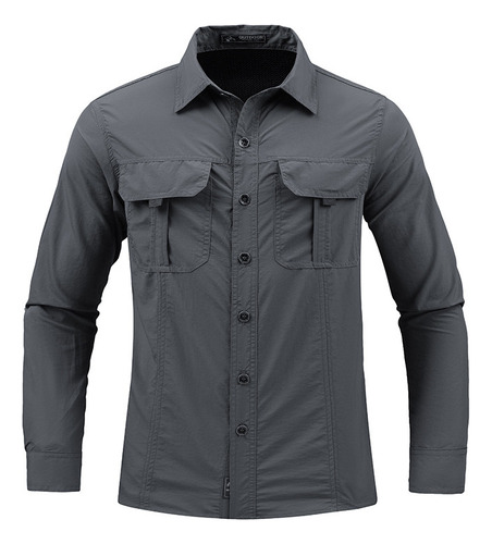 Camisa Táctica Militar Para Hombre, Transpirable E Impermeab