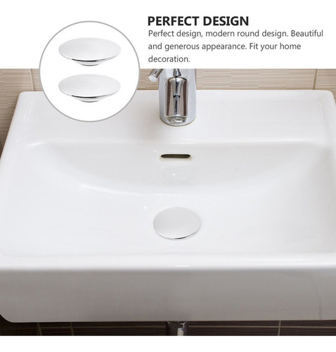 Tapón De Desagüe For Lavabo De Baño De 2 Piezas
