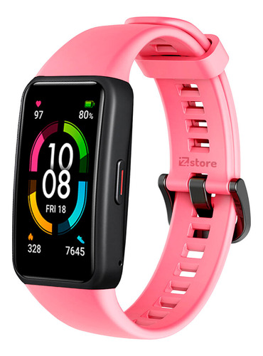 Correa Compatible Con Huawei Band 6 Colores Rosado