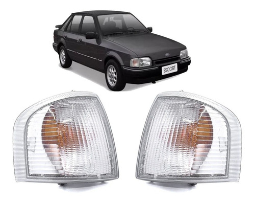 Juego De Giros Faros Ford Escort 1988 1989 1990 1991 Cristal